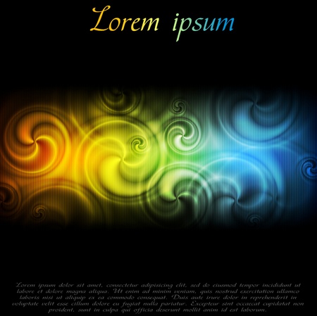 Colourful swirl abstract background. Vector illustration のイラスト素材