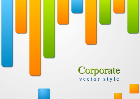 Concept abstract colourful shapes design. Vector backgroundのイラスト素材