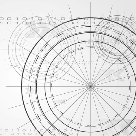 Abstract hi-tech vector backgroundのイラスト素材