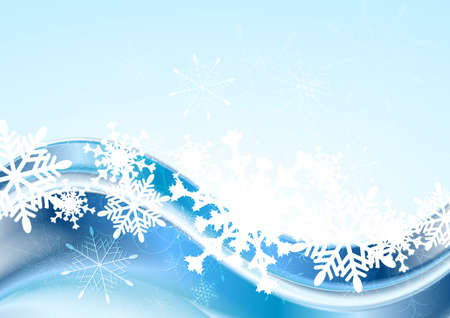 Bright blue Christmas vector backgroundのイラスト素材