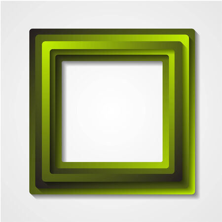 Green vector square shapes designのイラスト素材