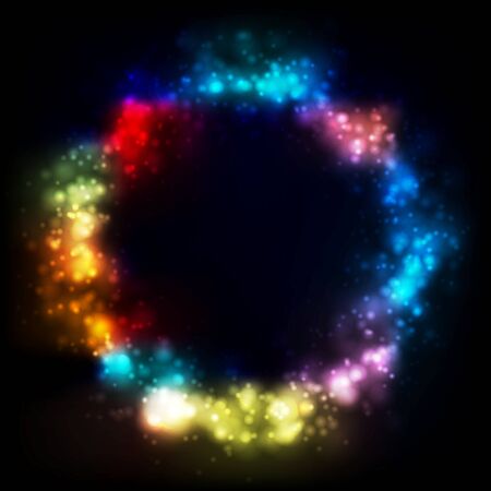 Shiny vector circle abstract background. Gradient meshのイラスト素材