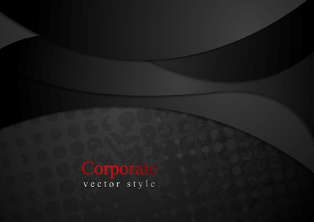 Abstract black waves elegant backgroundのイラスト素材