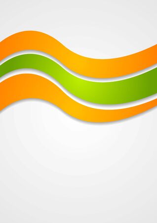 Abstract colorful vector waves designのイラスト素材