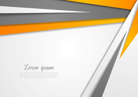 Abstract orange and grey corporate designのイラスト素材