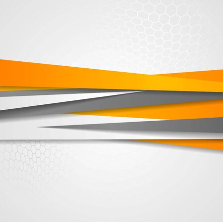 Abstract orange and grey corporate designのイラスト素材