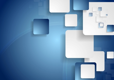 Abstract hi-tech vector squares designのイラスト素材