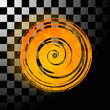 Abstract grunge circleのイラスト素材