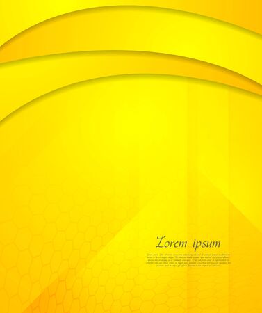 Yellow waves tech corporate designのイラスト素材