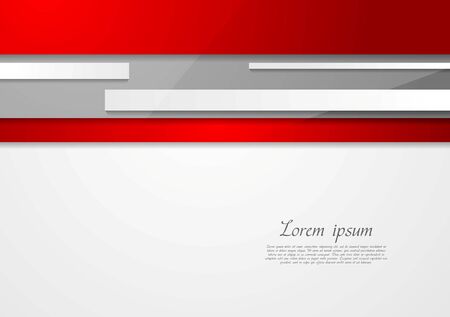 Abstract tech red and grey designのイラスト素材