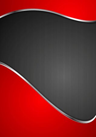 Abstract wavy template Metallic style designのイラスト素材