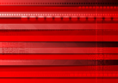 Bright red tech background.のイラスト素材