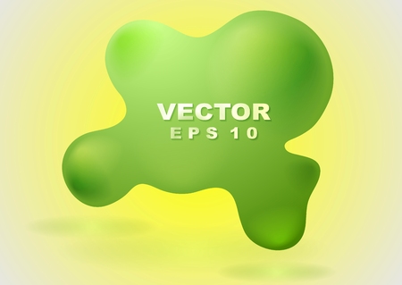 Abstract green shape. Vector backgroundのイラスト素材