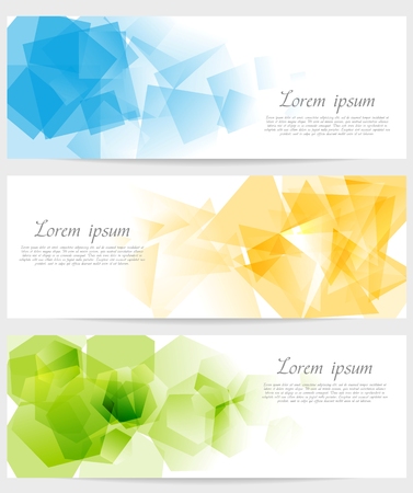 Abstract tech colorful banners. Vector design templateのイラスト素材