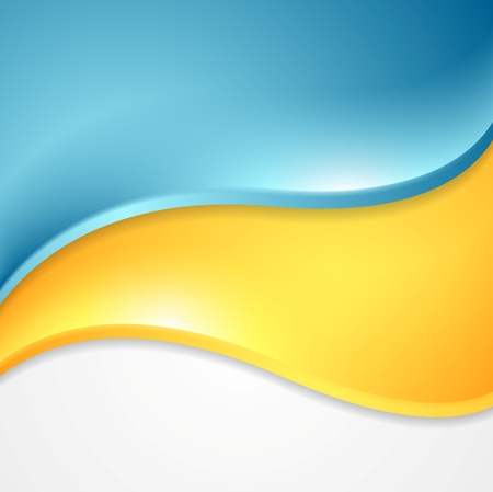 Bright wavy abstract background. Vector designのイラスト素材