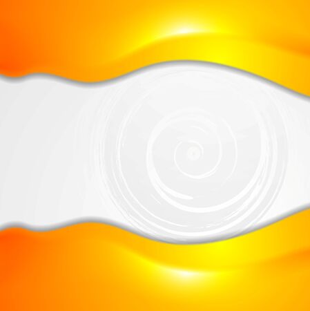 Vibrant orange wavy vector designのイラスト素材