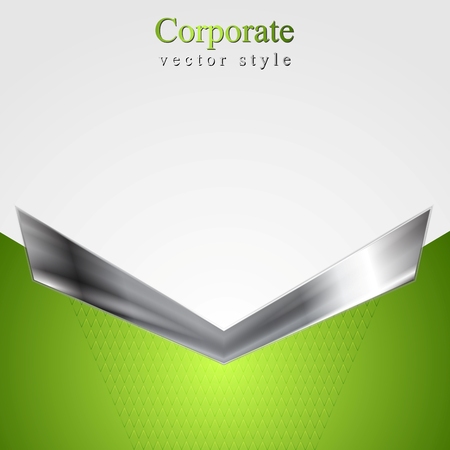 Abstract vector corporate background with metallic arrowのイラスト素材