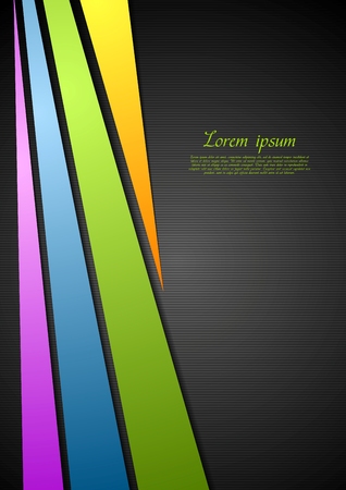 Abstract corporate stripes design. Vector colorful backgroundのイラスト素材