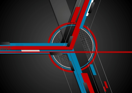 Abstract flat technical vector backgroundのイラスト素材