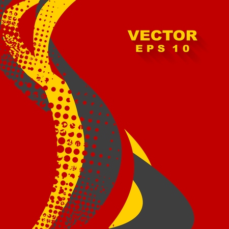 Abstract wavy background. Vector designのイラスト素材