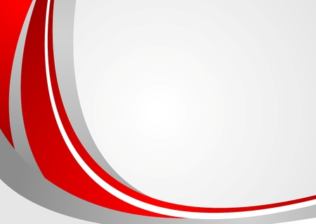 Abstract red and grey wavy background. Vector designのイラスト素材