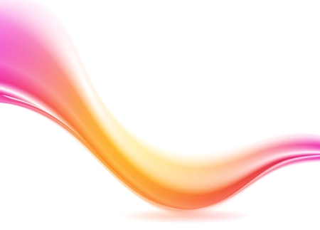 Abstract pink and orange futuristic wave. Vector designのイラスト素材