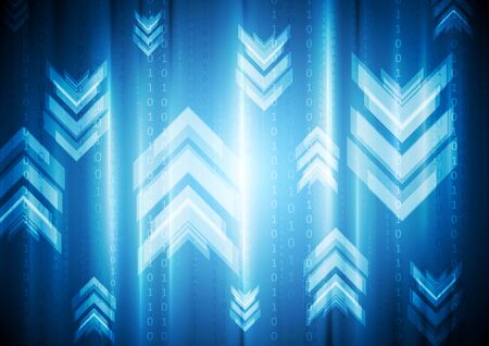 Vibrant geometry background with arrows. Vector designのイラスト素材