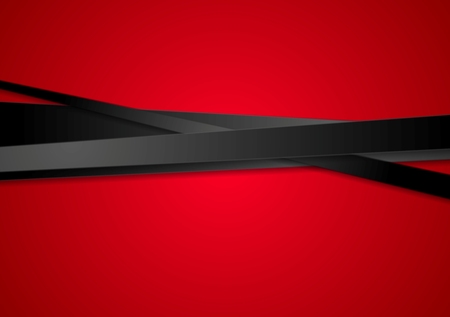 Black stripes on red background. Vector designのイラスト素材