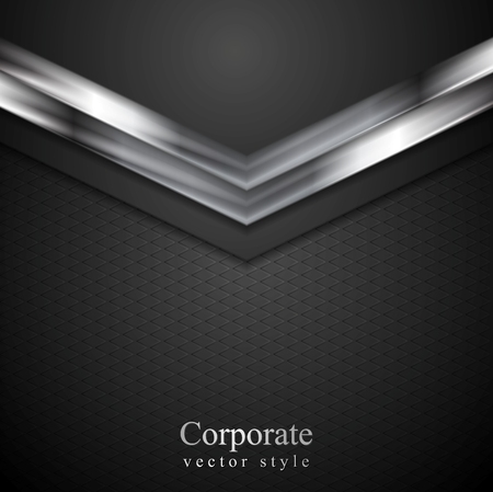 Technology corporate background with metal arrows. Vector illustrationのイラスト素材