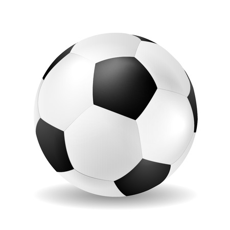 Isolated vector soccer ball closeupのイラスト素材