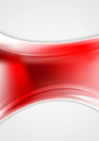 Red abstract wavy background. Vector designのイラスト素材
