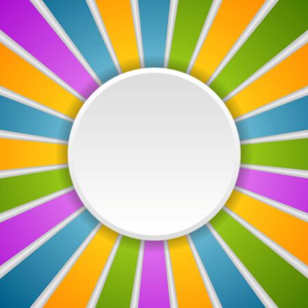 Circle and rays. Rainbow colors vector backgroundのイラスト素材