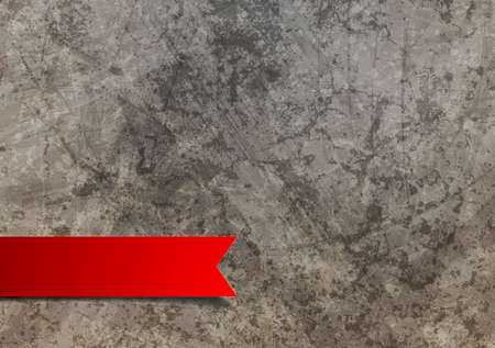 Red label on grunge background. Vector designのイラスト素材