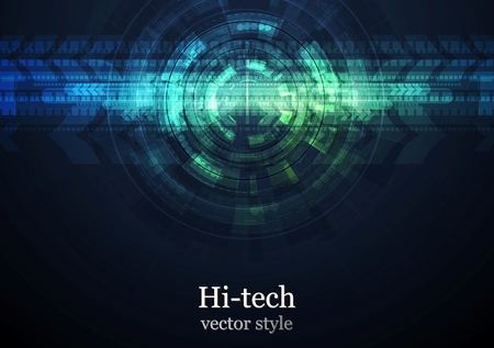 Grunge abstract technology background. Dark vector designのイラスト素材