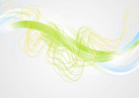 Bright abstract wavy corporate background.のイラスト素材