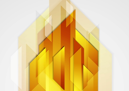 Orange shiny hi-tech motion background. のイラスト素材