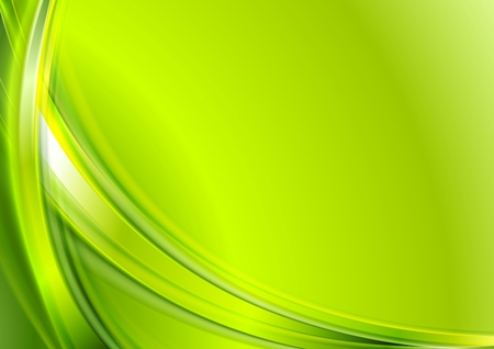 Bright green abstract wavy background. のイラスト素材