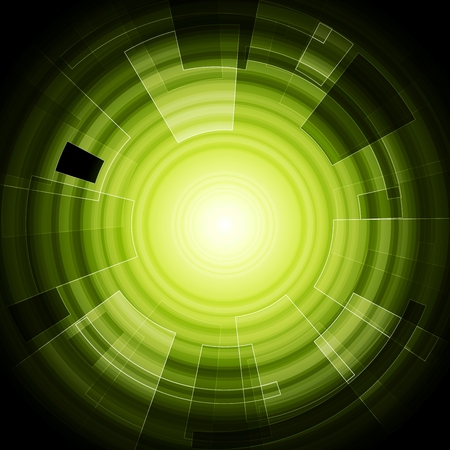 Green hi-tech background. Vector designのイラスト素材
