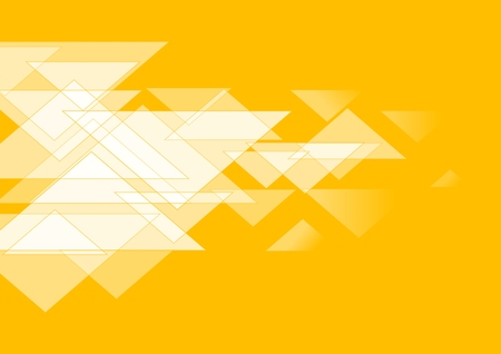 White triangles on orange. Vector bright designのイラスト素材