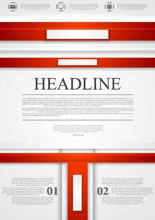 Red tech abstract のイラスト素材