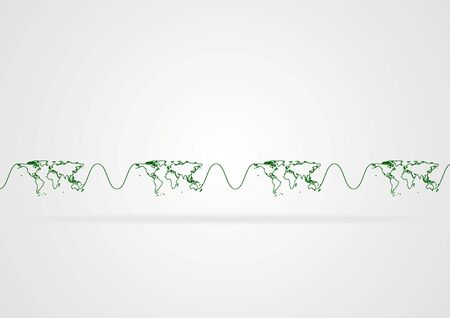 Abstract minimal corporate background with world map. のイラスト素材