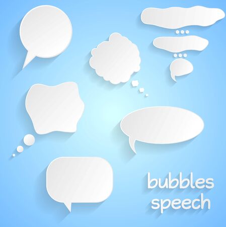 Speech bubbles abstract design. Vector backgroundのイラスト素材