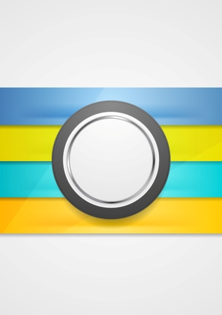 Corporate futuristic abstract background. Stripes and circle. Vector art designのイラスト素材