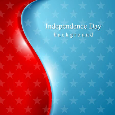 Abstract wavy usa stars background. Vector designのイラスト素材