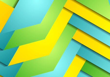 Graphic background of bright abstract stripes. Vector design templateのイラスト素材