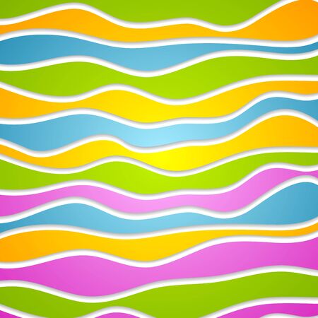 Abstract colorful waves. Vector background template for your designのイラスト素材