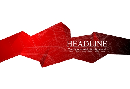 Graphic technology geometric illustration for corporate design. Vector art backgroundのイラスト素材