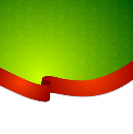Red tape ribbon background. Vector designのイラスト素材