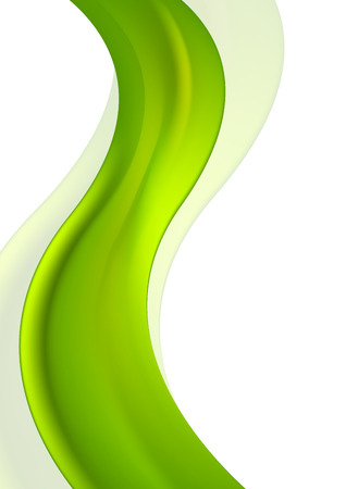 Vertical green waves bright design. Vector backgroundのイラスト素材