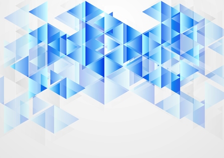 Blue bright abstract geometric background. Vector designのイラスト素材